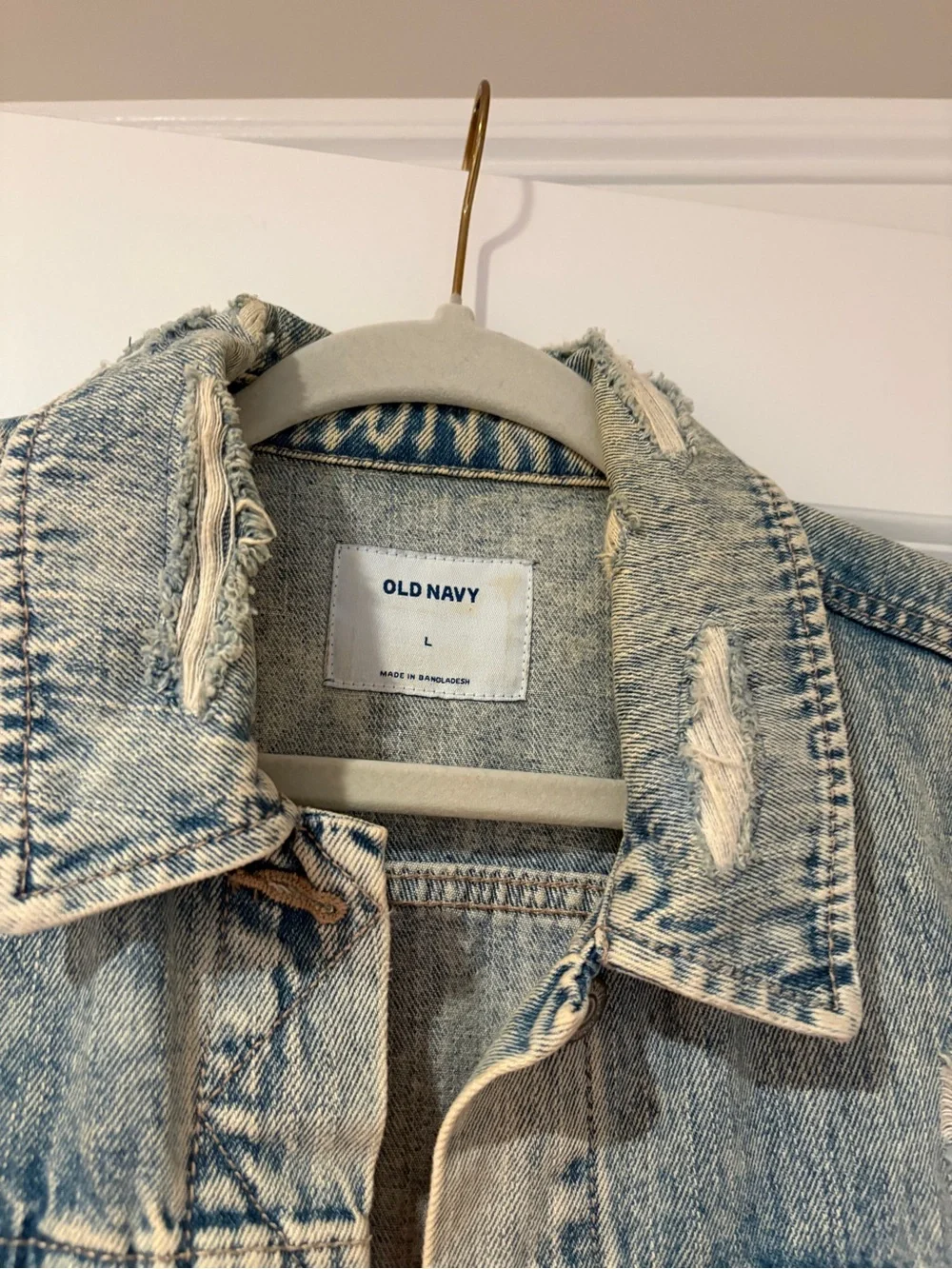 Old Navy Light Blue Washed Denim Jacket - Women